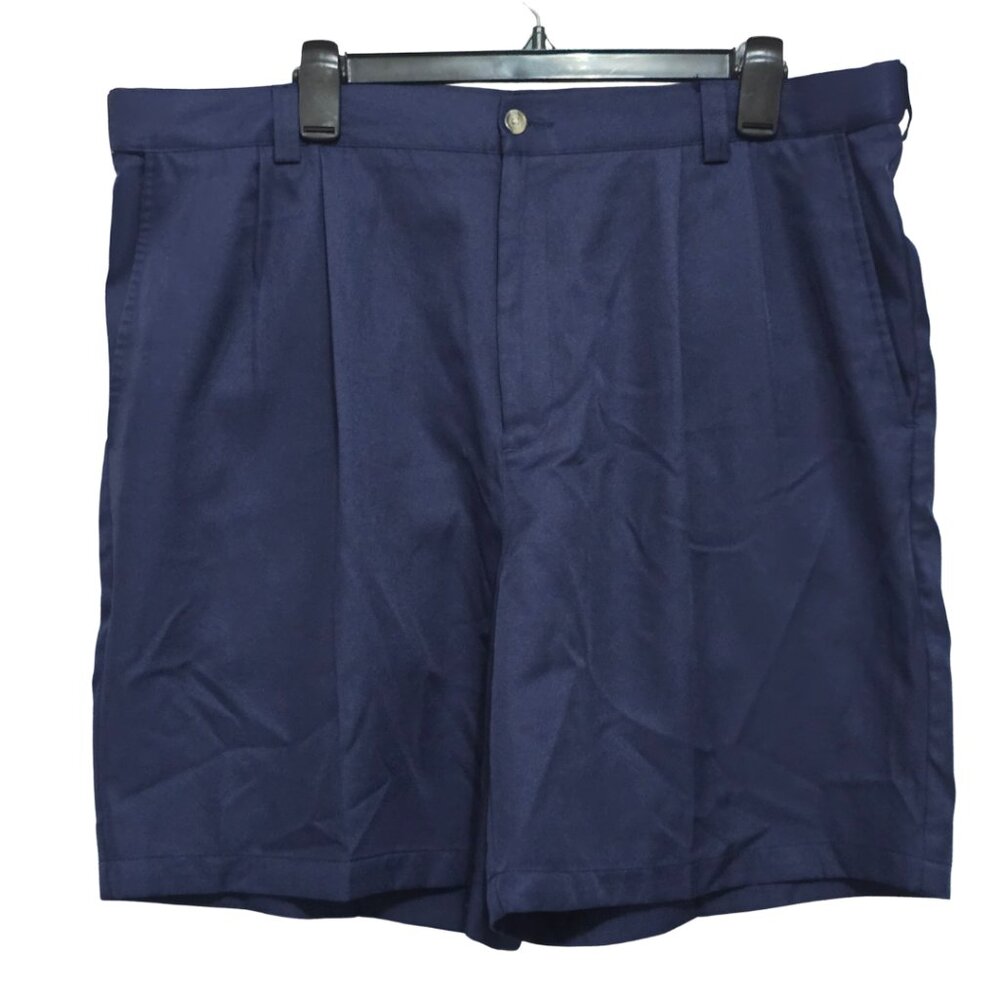Windham Pointe Men's Navy Blue Front Flat Shorts Size 38